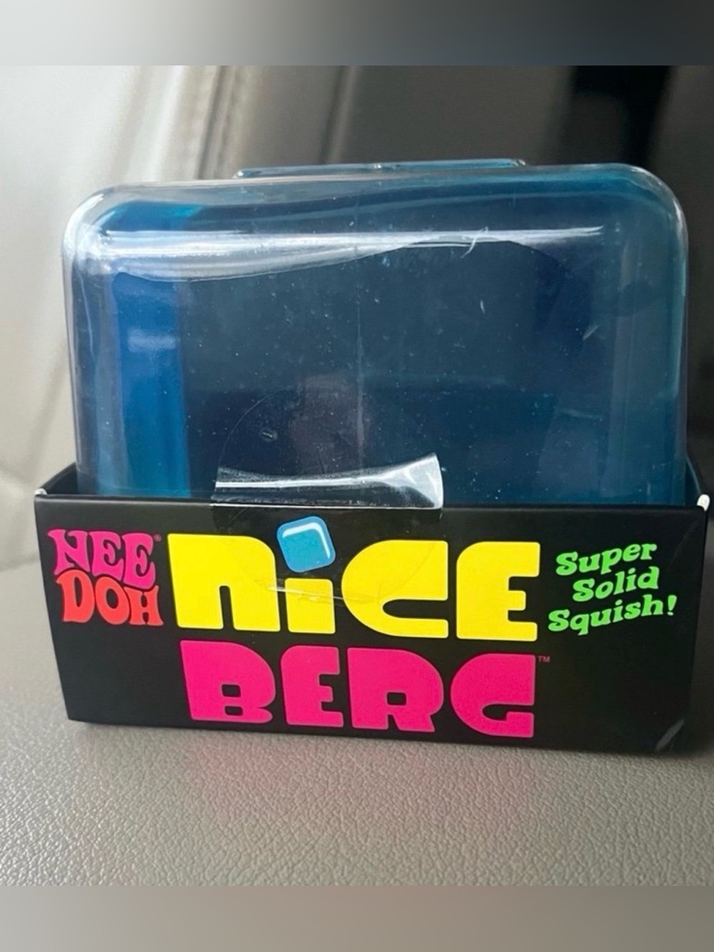 Nee Doh Nice Berg Super Solid Squish Toy – Blue